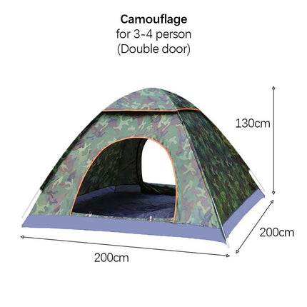 Instant Setup 3-4 Person Outdoor Tent - Wnkrs