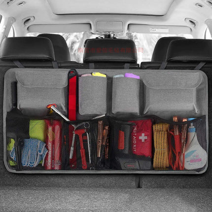 Large-Capacity Car Trunk Organizer Universal Fit Mesh Storage Bag - Wnkrs