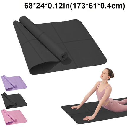 Tapis de yoga antidérapant en EVA de 4 mm d'épaisseur pour le yoga