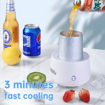 Taza de enfriamiento rápido portátil con USB para refrigeración instantánea de bebidas