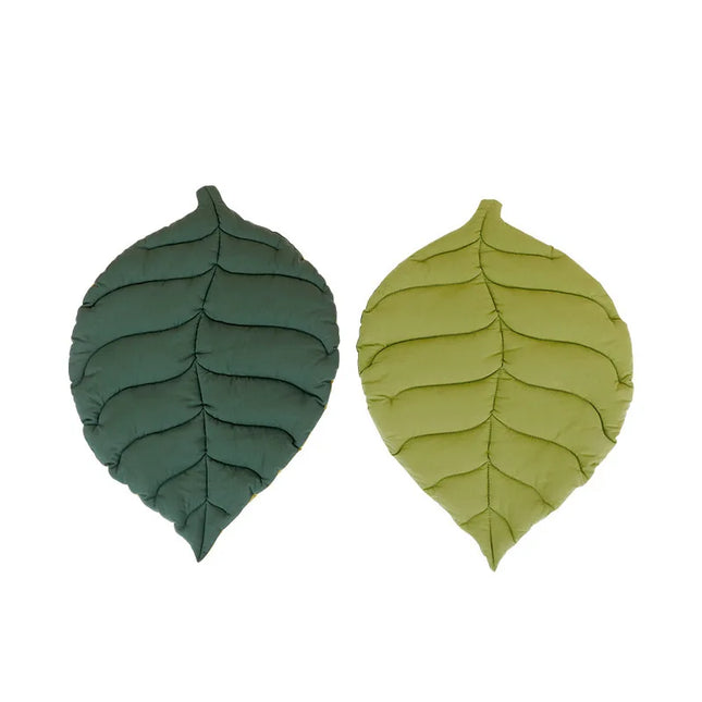 Leaf-Shaped Soft Cotton Cat Bed Mat