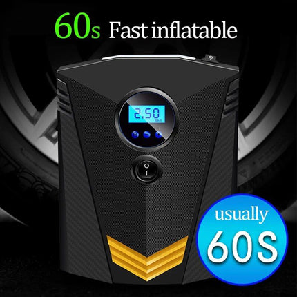 Digital Car Tire Inflatable Pump with LED Illumination and Auto Air Compressor - Wnkrs