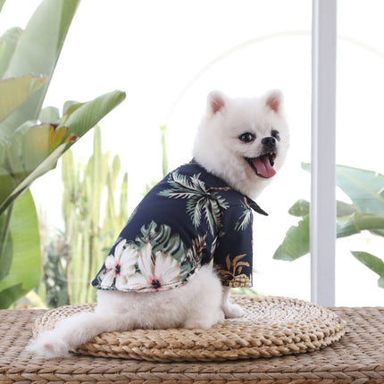 Chemise pour chien de style hawaïen