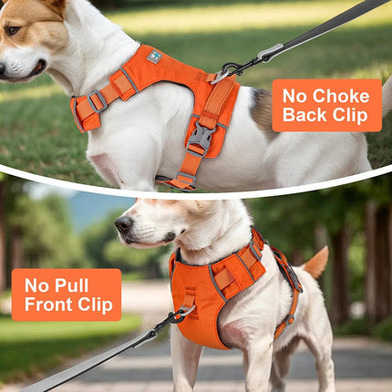 Reflective Nylon Dog Harness Adjustable and Breathable for Small Medium Large Dogs