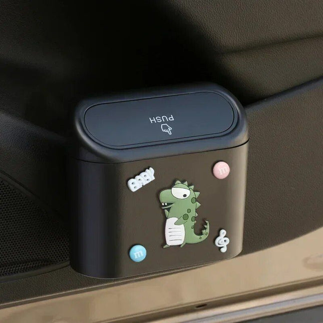 Compact Cartoon Car Garbage Bin - Wnkrs