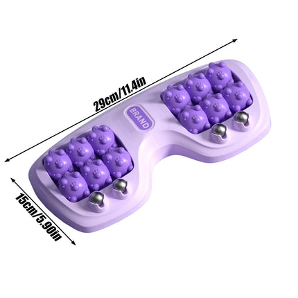 Rouleau de massage double pour les pieds avec plastique ABS et billes magnétiques