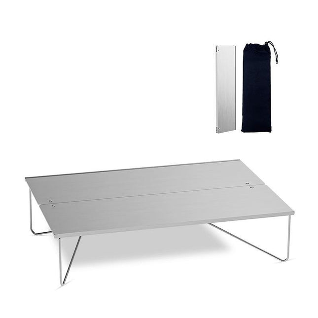 Table de camping portable en aluminium