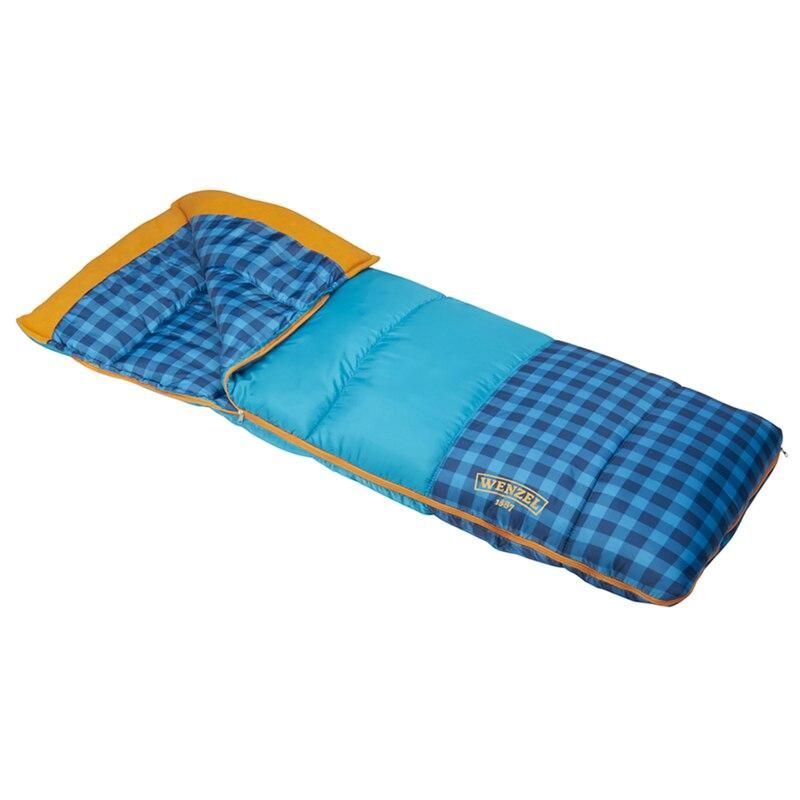 Cozy & Colorful 40-50 Degree Youth Rectangular Sleeping Bag for Camping