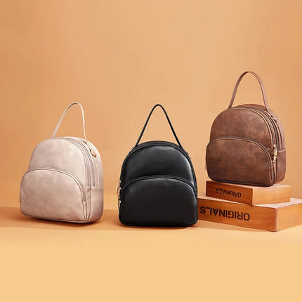 Mochila de cuero elegante para mujer: perfecta para la escuela, los viajes y el uso diario