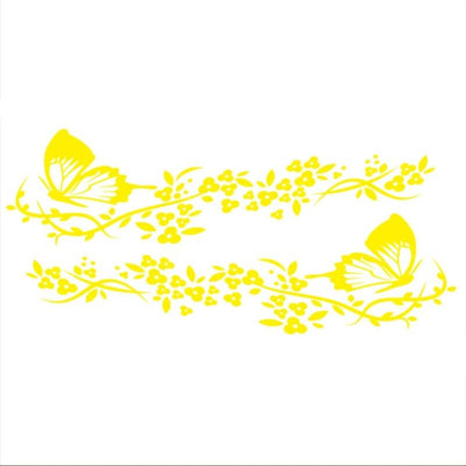 Reflective Butterfly & Flower Car Decal - Wnkrs