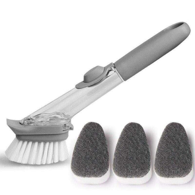 Multi-Functional Kitchen Cleaning Brush with Refillable Soap Dispenser - Wnkrs