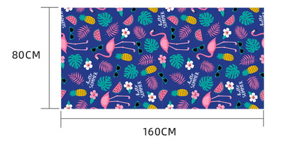 Printed Swim Microfiber Beach Towel - Wnkrs