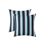 2pcs 18x18in / Pinstripes Dark Blue