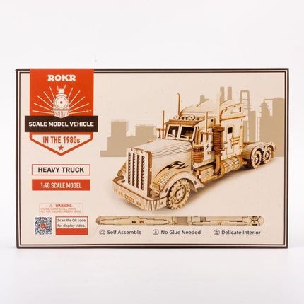 3D Wooden Puzzle Model Kit - Heavy Truck - Wnkrs