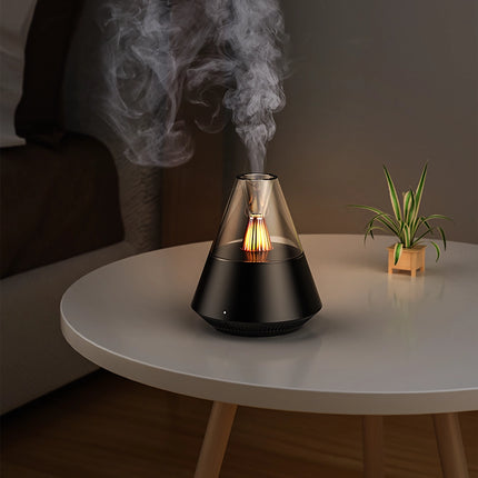 Difusor ultrasónico de aceites esenciales con USB y control remoto a la luz de las velas