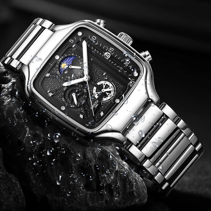 Luxury Quartz Square Men's Sport Waterproof Wristwatch