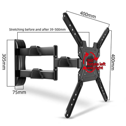 32"-58" Full Motion TV Wall Mount with Articulating Arms and Tilt