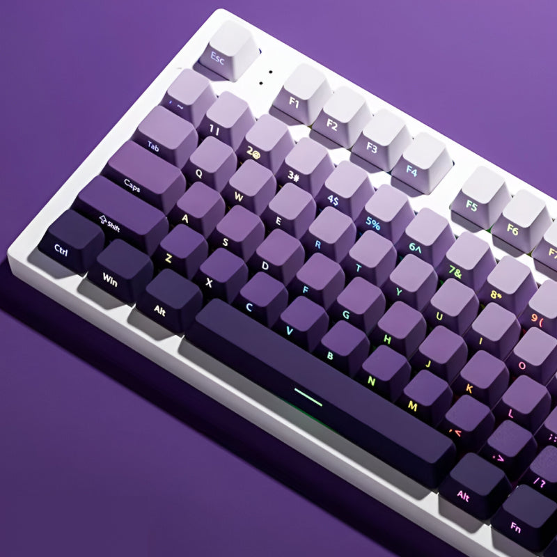Gradient Purple PBT Keycap Set for Cherry MX Switches