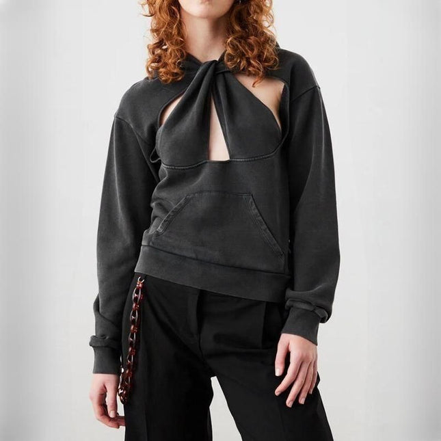 Sudadera informal con huecos