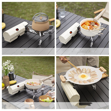 Camping Gas Stove Portable Folding Cassette Stove Outdoor Hiking BBQ Travel Cooking Grill Cooker Gas Burner Food Heating Tool Kitchen Gadgets - Wnkrs