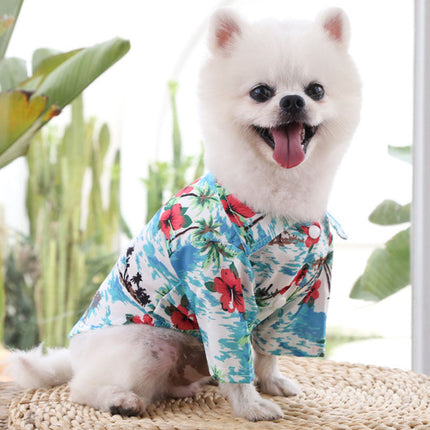 Chemise pour chien de style hawaïen