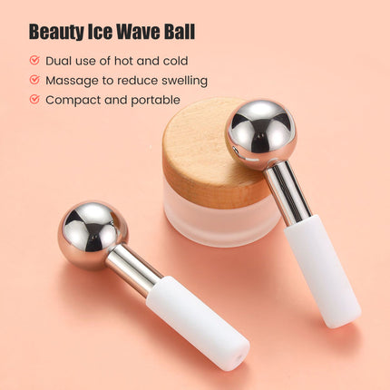 Ensemble de boules de glace et de Gua Sha