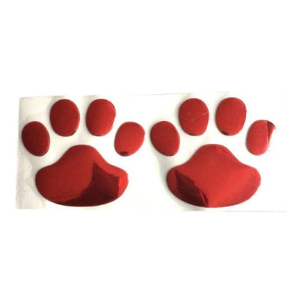 3D Paw Print Car Stickers - Adhesive Animal Footprint Decals - Wnkrs