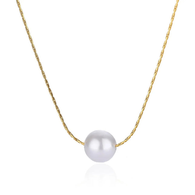 Collier de perles minimaliste pour femme