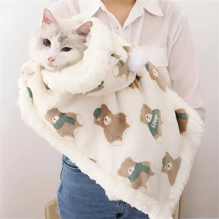 Sphynx Cat Sleeping Bag Cloak - Winter Warm Pet Mat Blanket for Cats