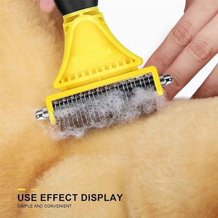 Brosse de toilettage en acier inoxydable pour chiens et chats