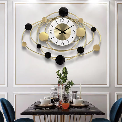 Horloge murale d'art de luxe moderne pour le salon