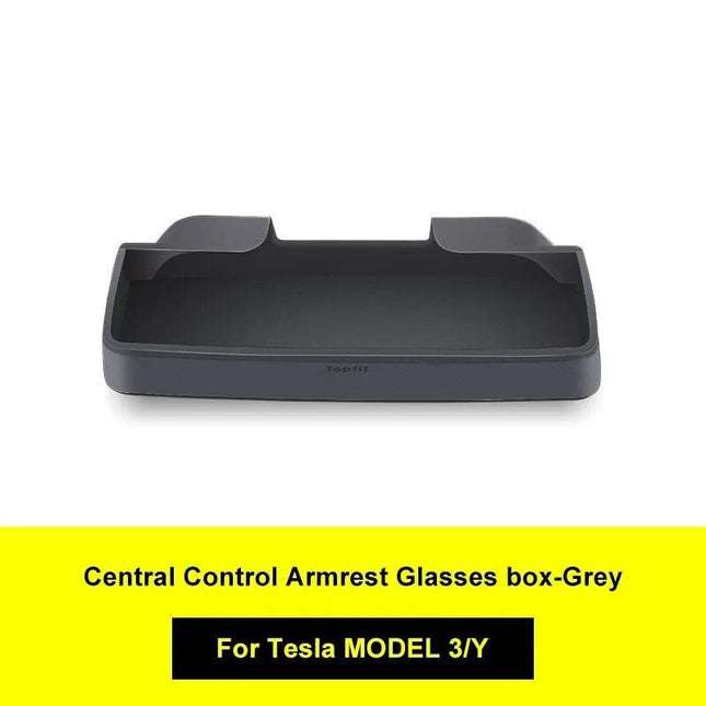 Central Control Armrest Glasses Case for Model 3/Y - Wnkrs