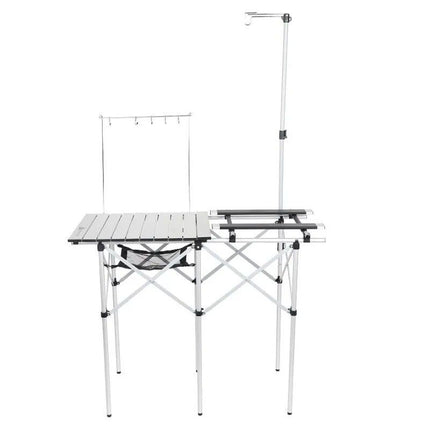 Ultimate Camp Kitchen Table with Adjustable Stove Platform - Wnkrs