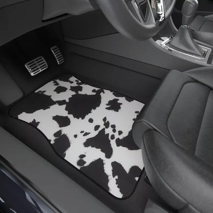 Cow Print Waterproof Car Floor Mats (Set of 4) - Wnkrs