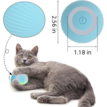 Jouet interactif intelligent pour chat avec balle