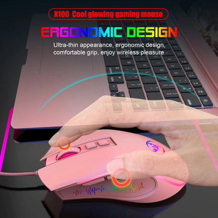 61-Key Wired RGB Gaming Keyboard and Mouse Combo