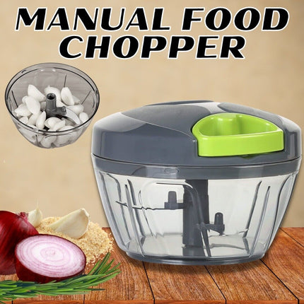 Hand Pull Chopper Vegetable Fruit Cutter Food Onion Veggie Dicer Slicer Kitchen - Wnkrs