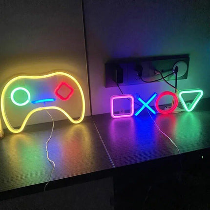 USB-Powered Neon Gaming Icon Light - Wnkrs