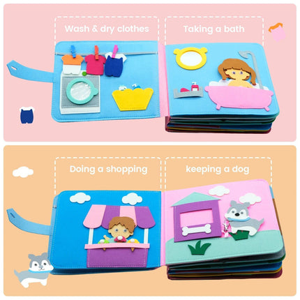 Montessori Toddler Learning Cloth Book - Wnkrs