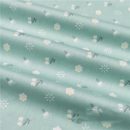 Cotton Cartoon Green Deer Squirrel Fabric - Wnkrs