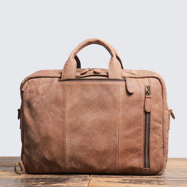 Sac à dos en cuir pour homme Sac à dos de voyage de grande capacité