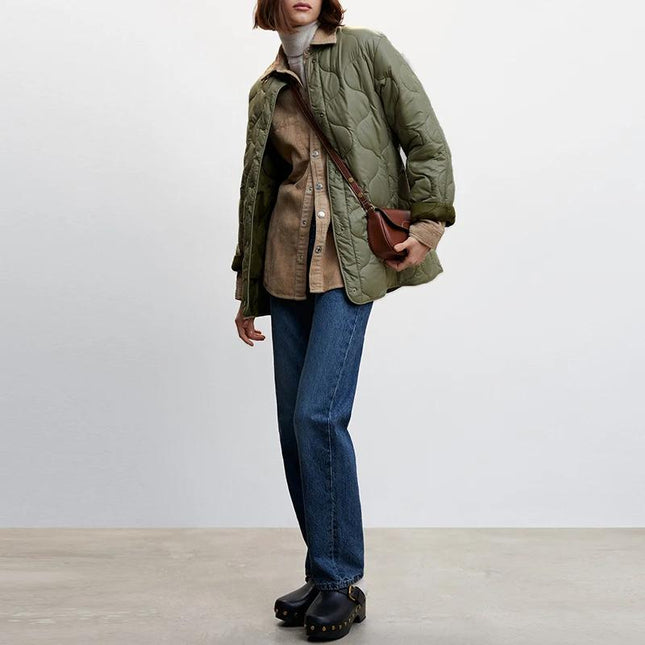 Abrigo acolchado para mujer