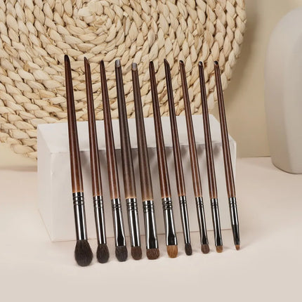 Ensemble de 10 pinceaux professionnels pour fard à paupières et eye-liner