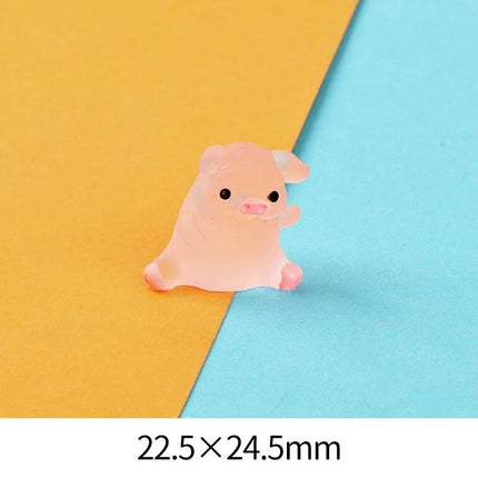 Cute Resin Piggy Decoration for Console & Rearview Mirror - Wnkrs