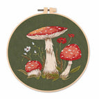 Avec cerceau / Vert, trois champignons