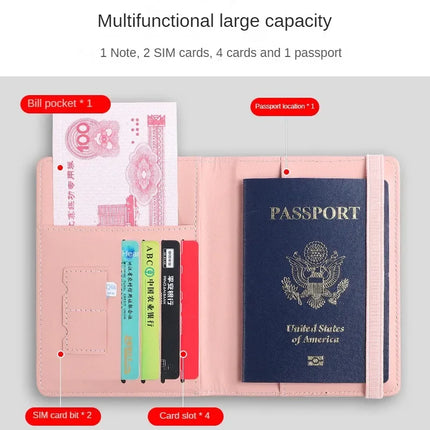 Funda para pasaporte de negocios RFID vintage