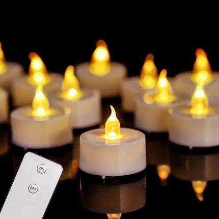 LED Flameless Tea Light Candles with Remote - Wnkrs