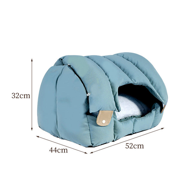 Cómoda cama cueva arqueada para gatos