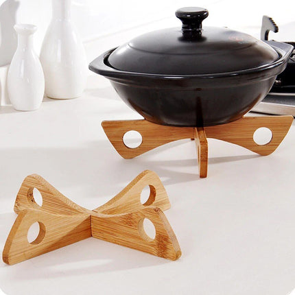 Classic Wooden Pot Trivet - Heat Resistant and Detachable Kitchen Table Mat - Wnkrs