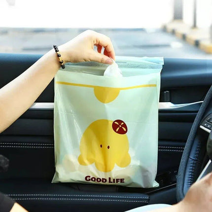 Waterproof Disposable Car Trash Bag with Strong Adhesive - Wnkrs